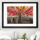 Blooming NY by Bianca Green on GIANT ART - red photo illustration