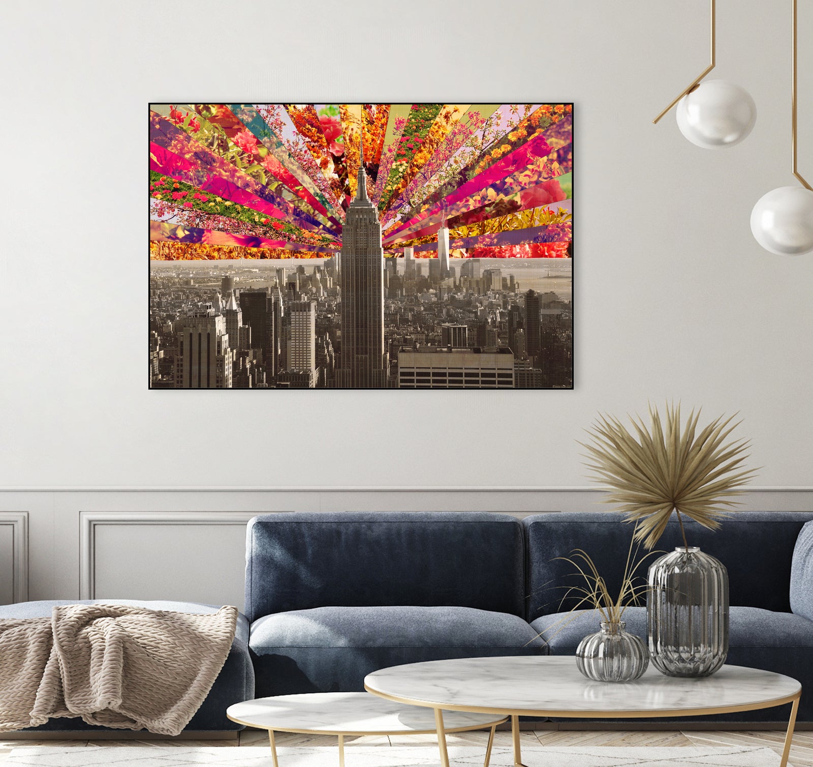 Blooming NY by Bianca Green on GIANT ART - red photo illustration