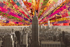 Blooming NY by Bianca Green on GIANT ART - red photo illustration