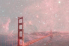 Stardust Covering San Francisco by Bianca Green on GIANT ART - pink photo illustration