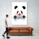 Clown panda by Solti Balázs on GIANT ART - black mixed media