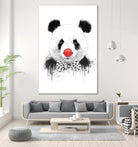 Clown panda by Solti Balázs on GIANT ART - black mixed media