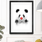 Clown panda by Solti Balázs on GIANT ART - black mixed media