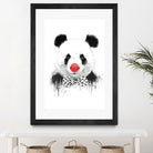 Clown panda by Solti Balázs on GIANT ART - black mixed media