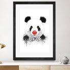 Clown panda by Solti Balázs on GIANT ART - black mixed media