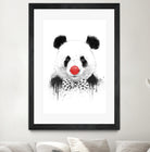 Clown panda by Solti Balázs on GIANT ART - black mixed media