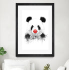 Clown panda by Solti Balázs on GIANT ART - black mixed media