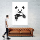 Funny panda by Solti Balázs on GIANT ART - white digital drawing