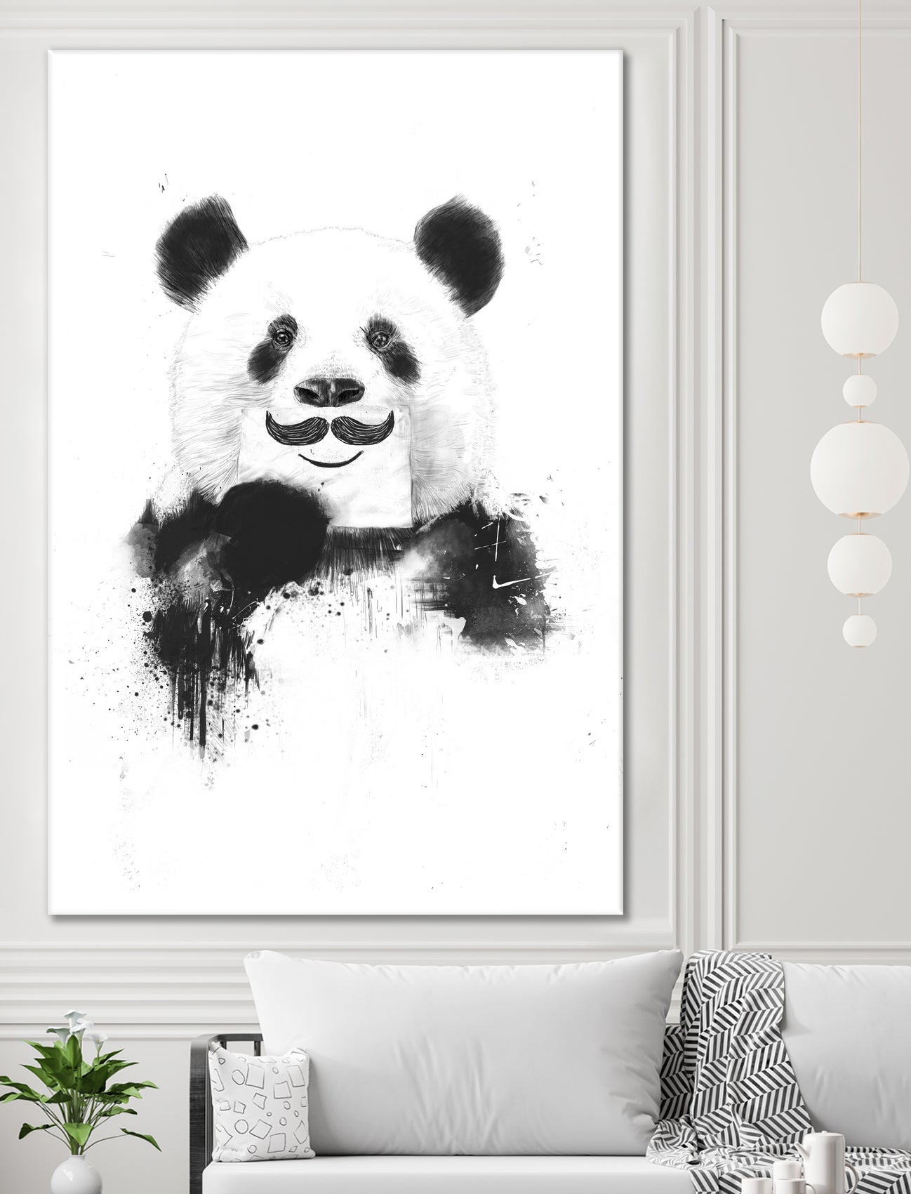 Funny panda by Solti Balázs on GIANT ART - white digital drawing