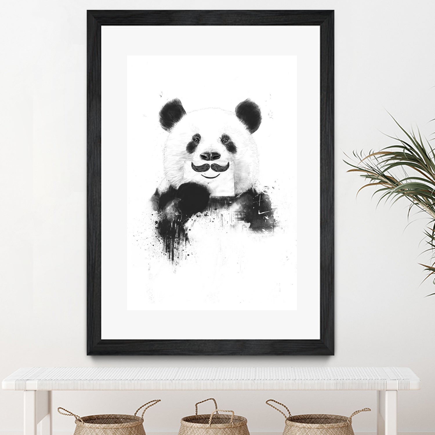 Funny panda by Solti Balázs on GIANT ART - white digital drawing