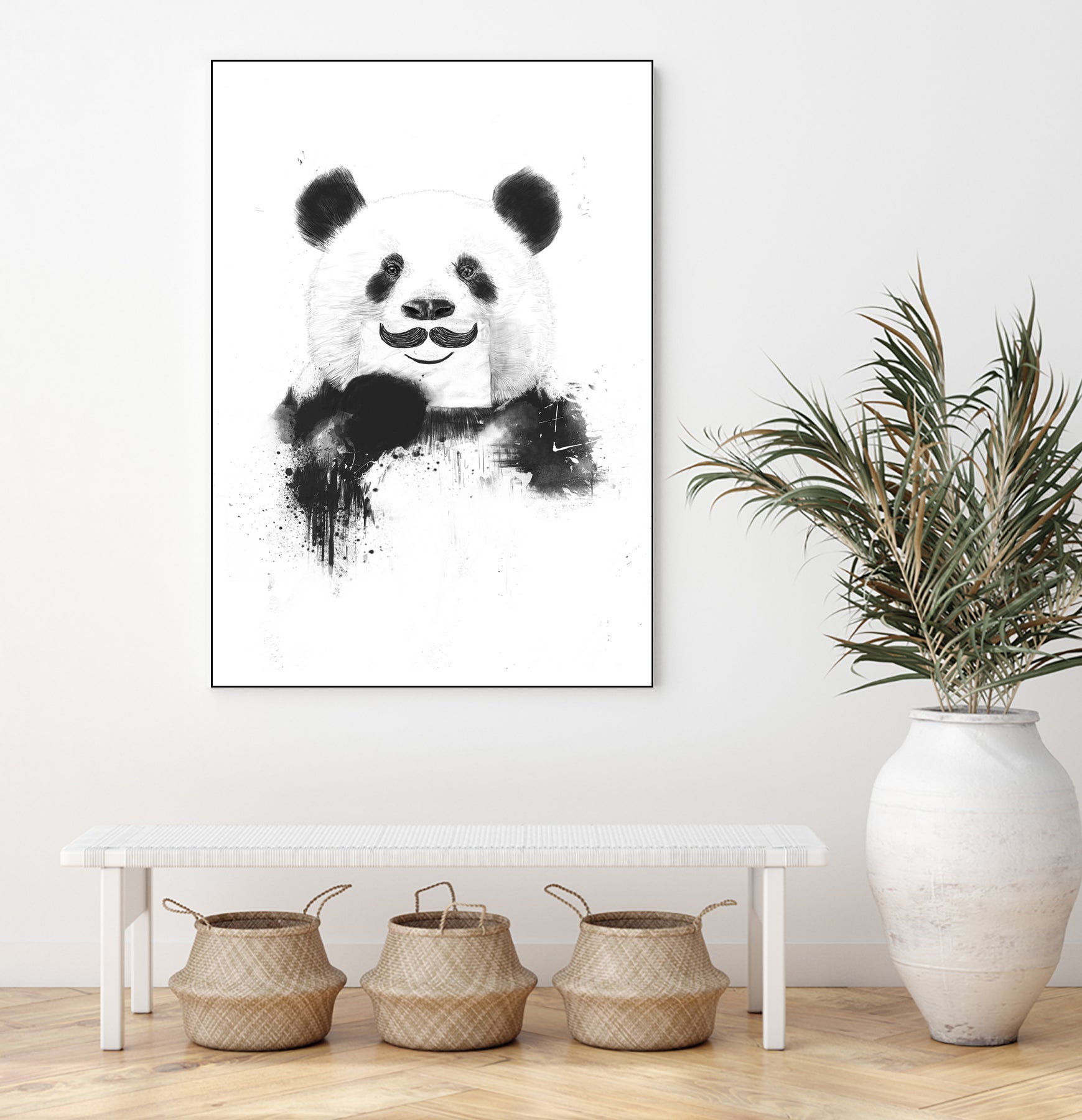 Funny panda by Solti Balázs on GIANT ART - white digital drawing