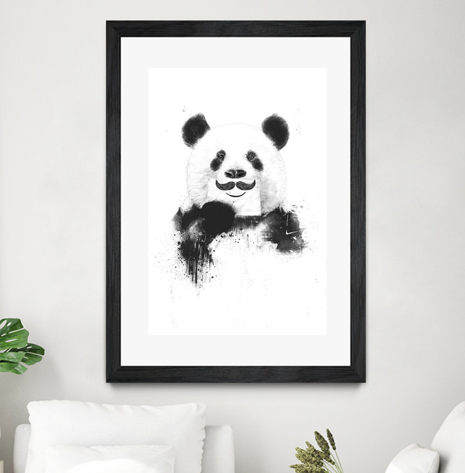 Funny panda by Solti Balázs on GIANT ART - white digital drawing