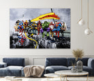 More Marvel & DC Superheroes Lunch Atop A Skyscraper by Dan Avenell on GIANT ART - gray digital painting