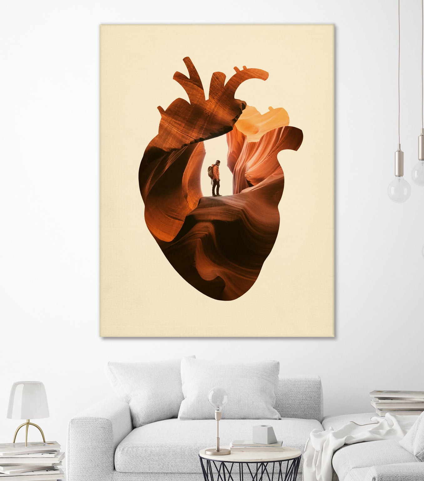 Heart Explorer by Enkel Dika on GIANT ART - orange photo manipulation