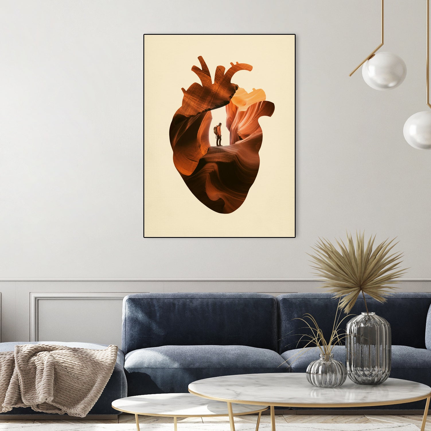 Heart Explorer by Enkel Dika on GIANT ART - orange photo manipulation