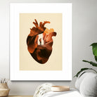 Heart Explorer by Enkel Dika on GIANT ART - orange photo manipulation