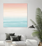 Touching Watercolor Abstract Beach Dream #3 #painting #decor by Anita & Bella Jantz on GIANT ART - orange digital painting