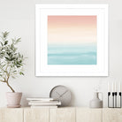 Touching Watercolor Abstract Beach Dream #3 #painting #decor by Anita & Bella Jantz on GIANT ART - orange digital painting