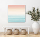 Touching Watercolor Abstract Beach Dream #3 #painting #decor by Anita & Bella Jantz on GIANT ART - orange digital painting