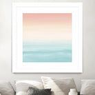 Touching Watercolor Abstract Beach Dream #3 #painting #decor by Anita & Bella Jantz on GIANT ART - orange digital painting