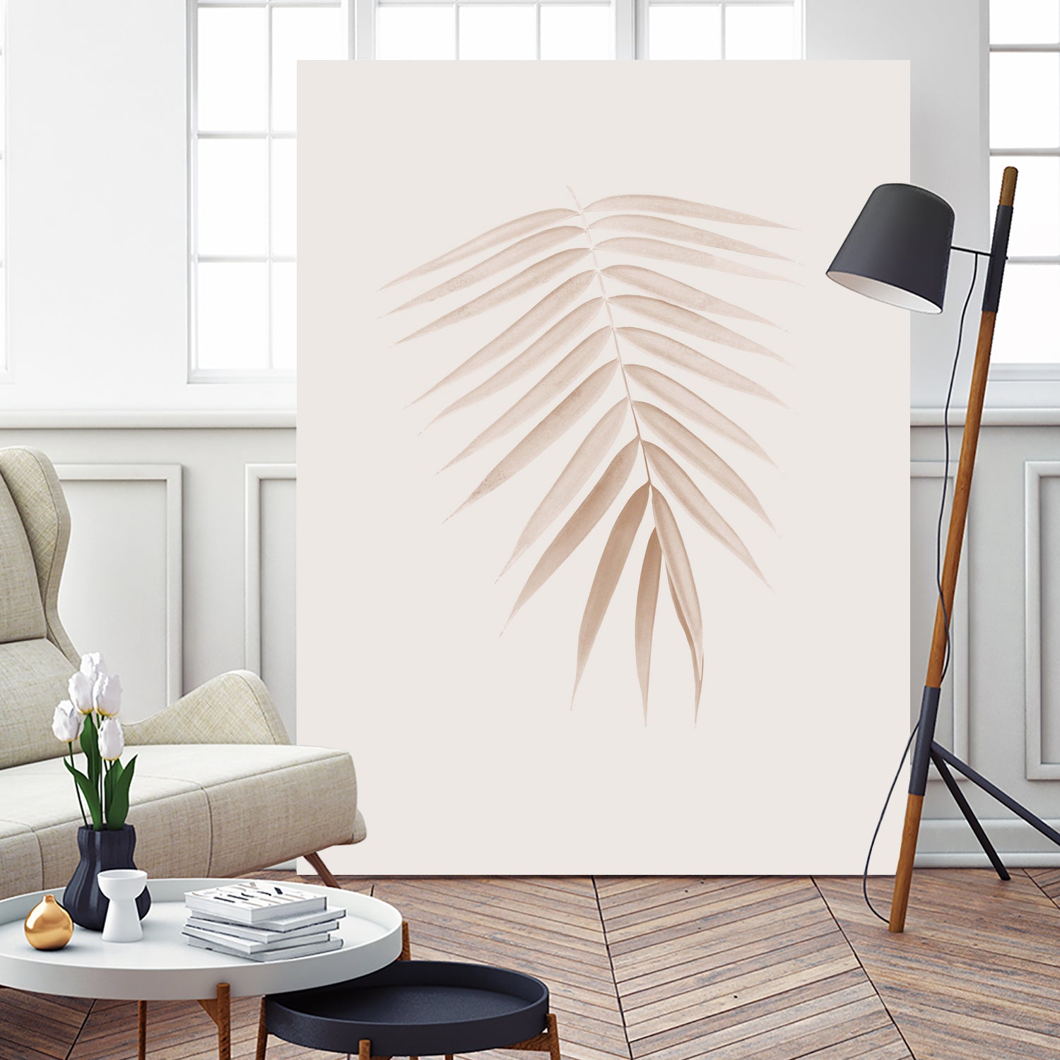 Palm Leaf Finesse #1 #minimal #tropical #decor #art by Anita & Bella Jantz on GIANT ART - brown photo illustration