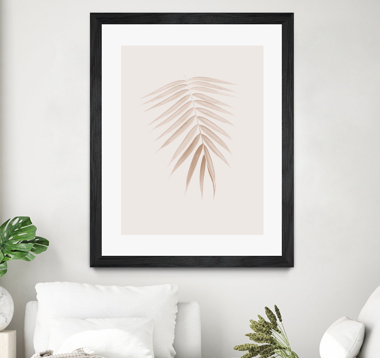 Palm Leaf Finesse #1 #minimal #tropical #decor #art by Anita & Bella Jantz on GIANT ART - brown photo illustration