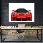 LaFerrari Mosaic by Cristian Mielu on GIANT ART - red digital drawing