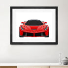 LaFerrari Mosaic by Cristian Mielu on GIANT ART - red digital drawing