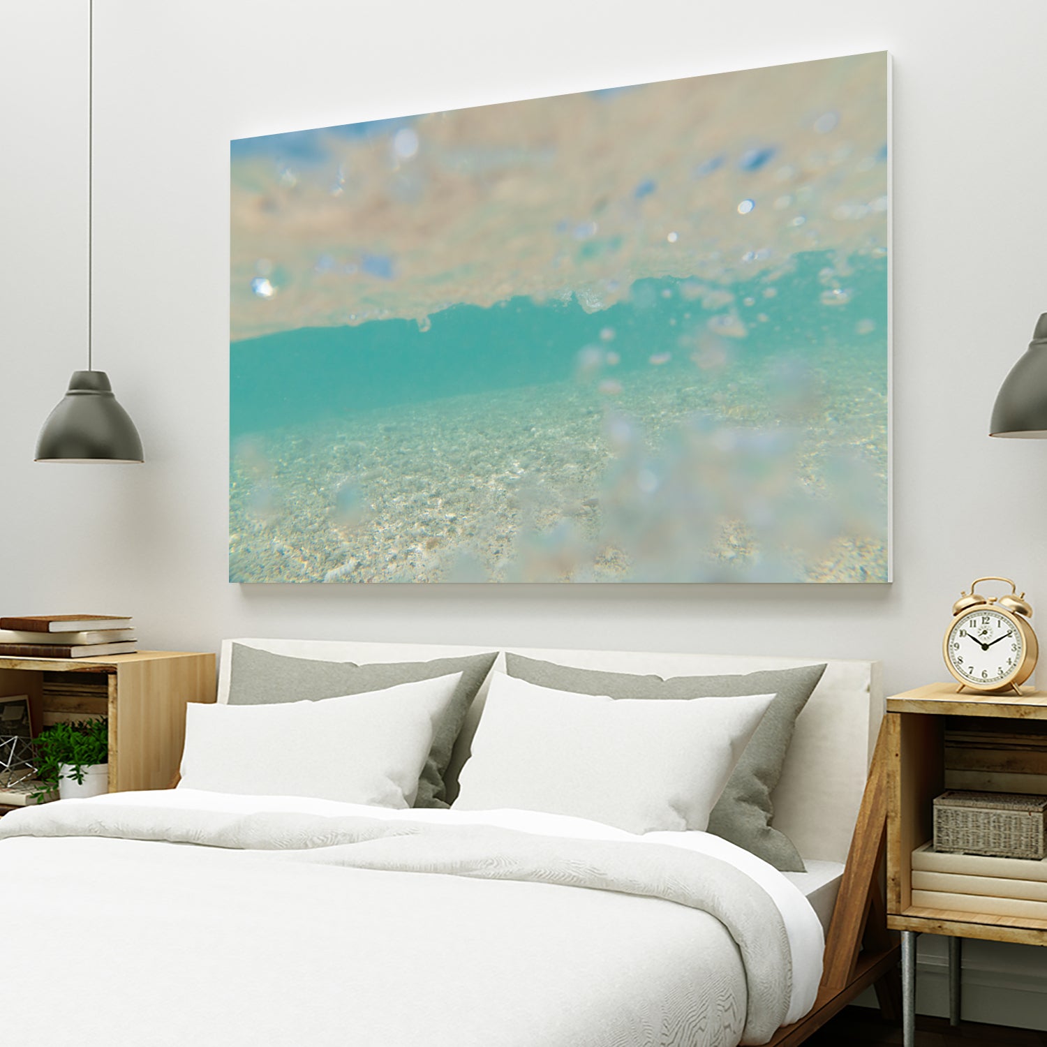 Ocean Mermaid Sea Sparkles Dream 1 by AnitasBellasArt on GIANT ART - blue coastal