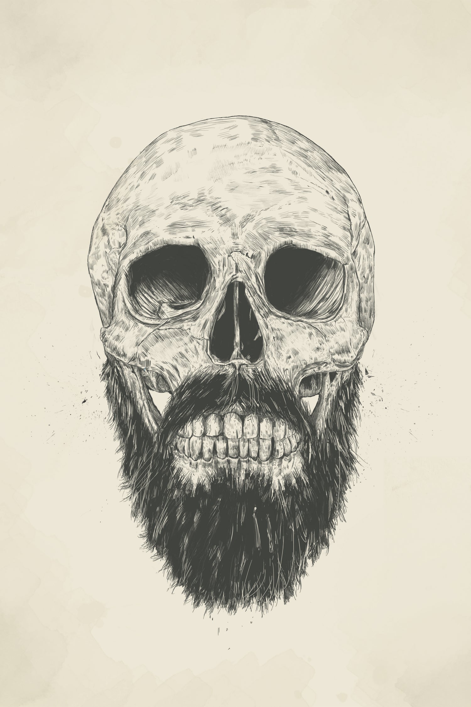 The beard is not dead by Solti Balázs on GIANT ART - brown digital drawing