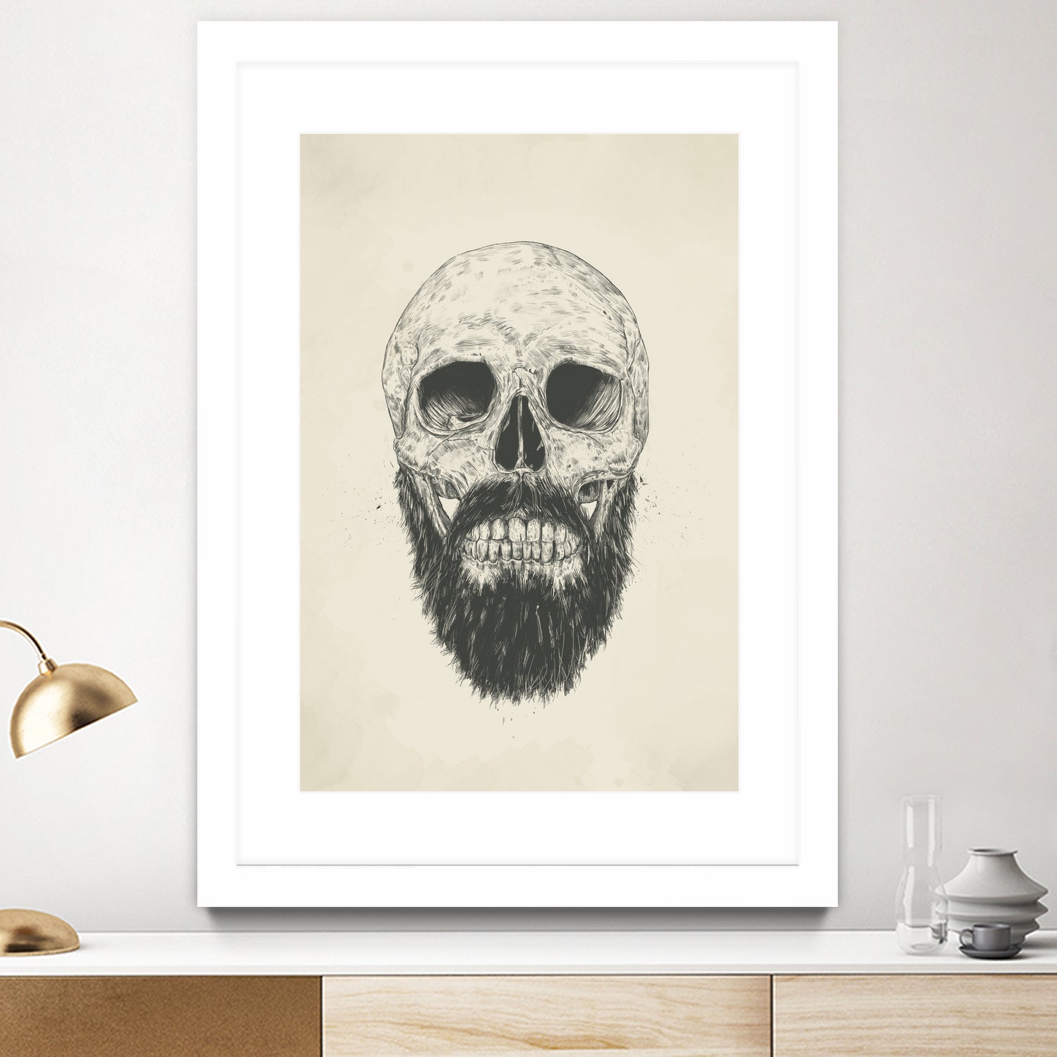 The beard is not dead by Solti Balázs on GIANT ART - brown digital drawing