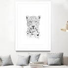 Lovely leopard by Solti Balázs on GIANT ART - white digital drawing