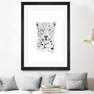 Lovely leopard by Solti Balázs on GIANT ART - white digital drawing