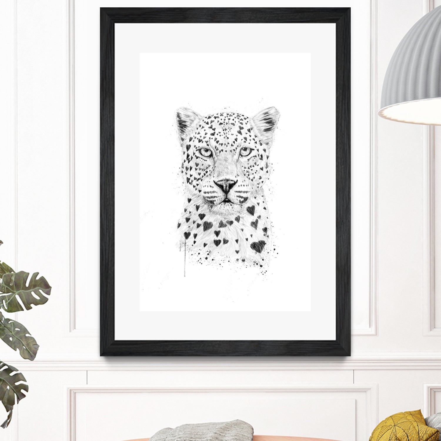 Lovely leopard by Solti Balázs on GIANT ART - white digital drawing