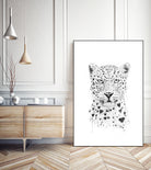 Lovely leopard by Solti Balázs on GIANT ART - white digital drawing