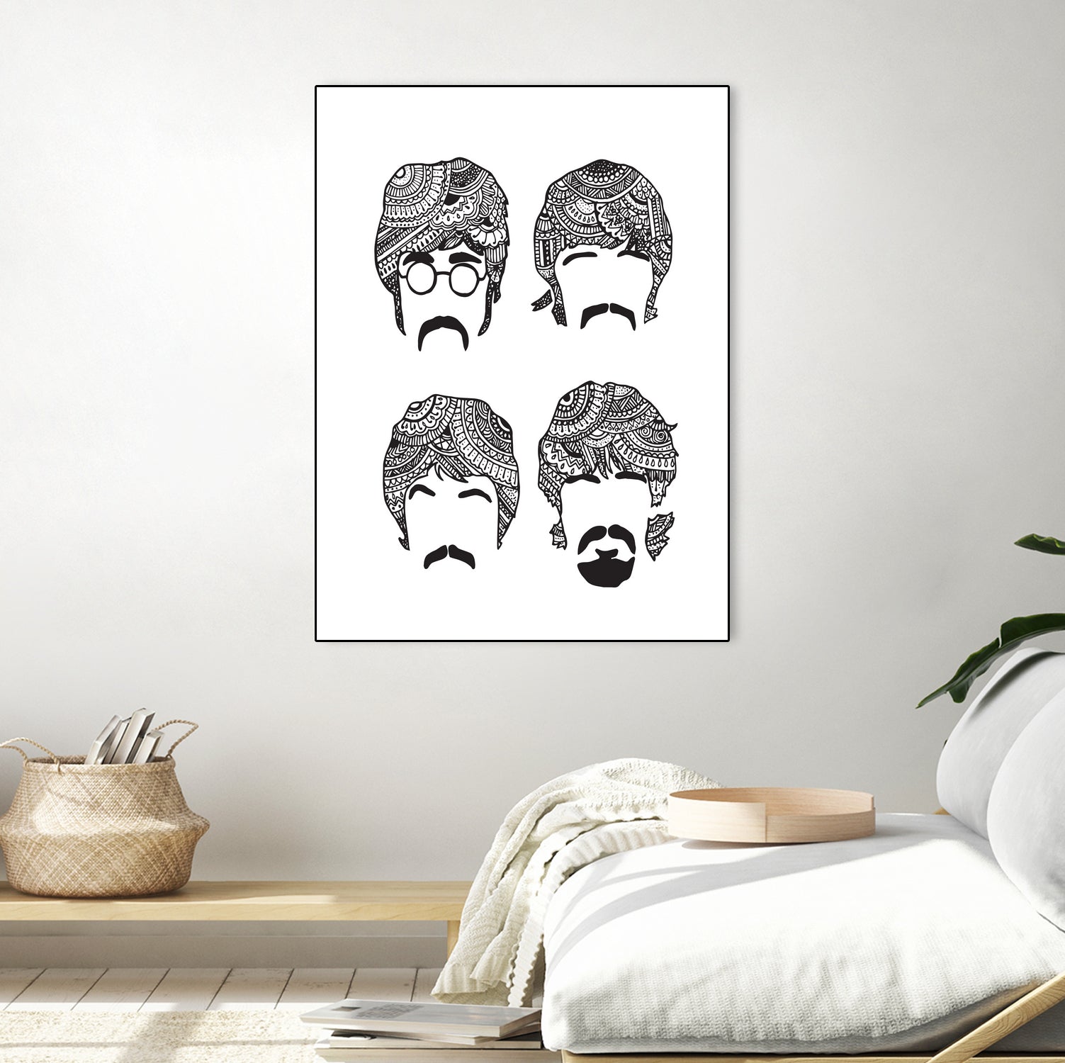 Beatles Mehendi by Candelaria Undurraga on GIANT ART - white digital drawing