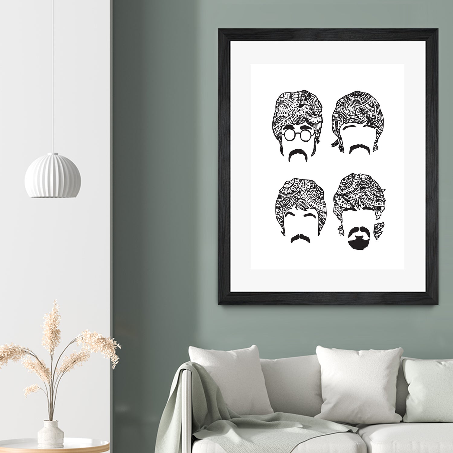 Beatles Mehendi by Candelaria Undurraga on GIANT ART - white digital drawing