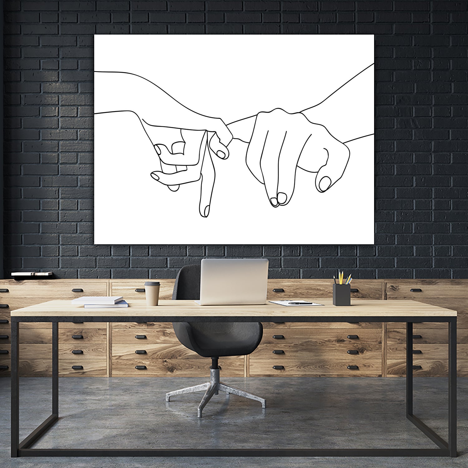 Pinky Swear by Faruk Soyarat on GIANT ART - white digital drawing