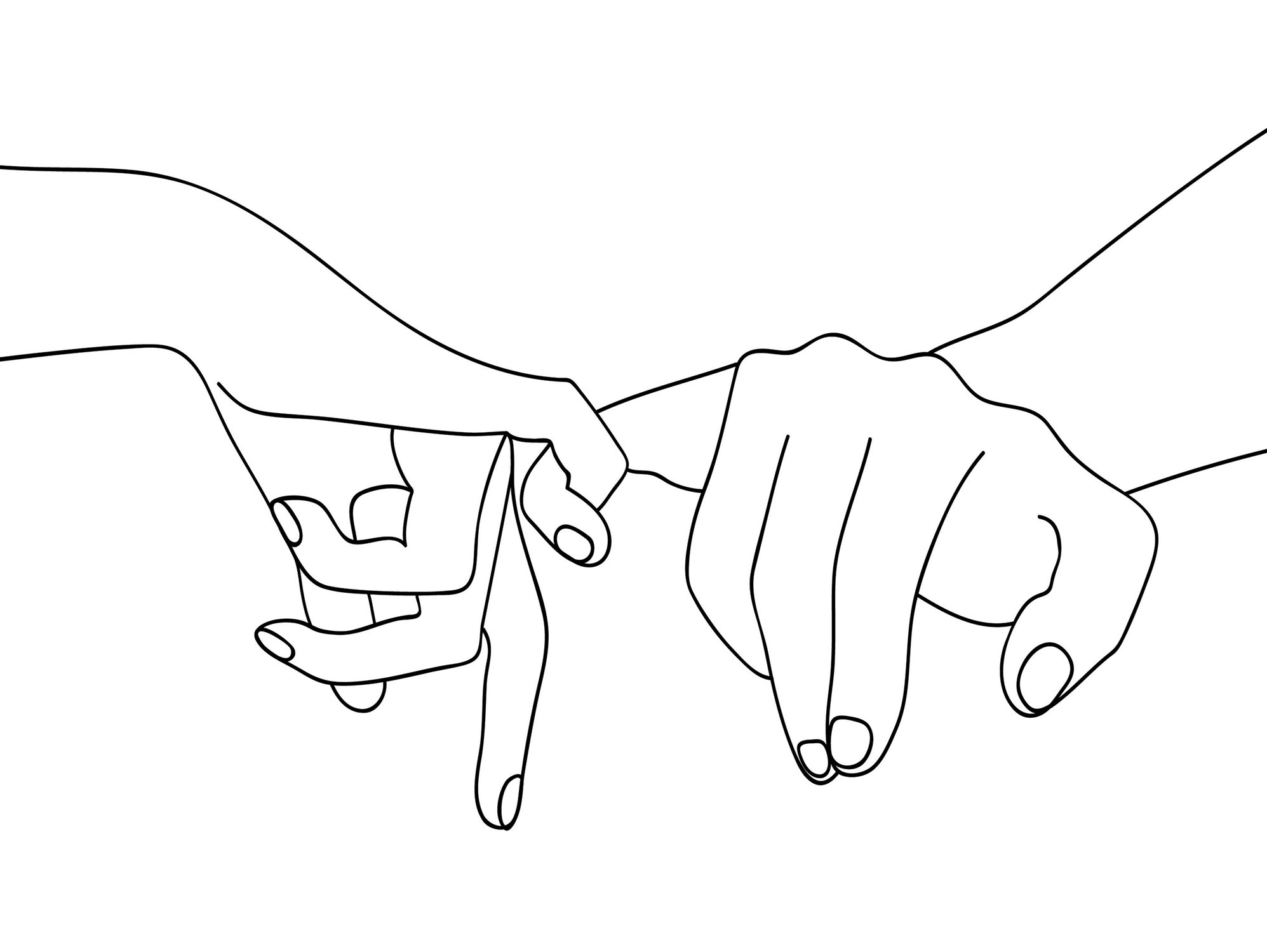 Pinky Swear by Faruk Soyarat on GIANT ART - white digital drawing