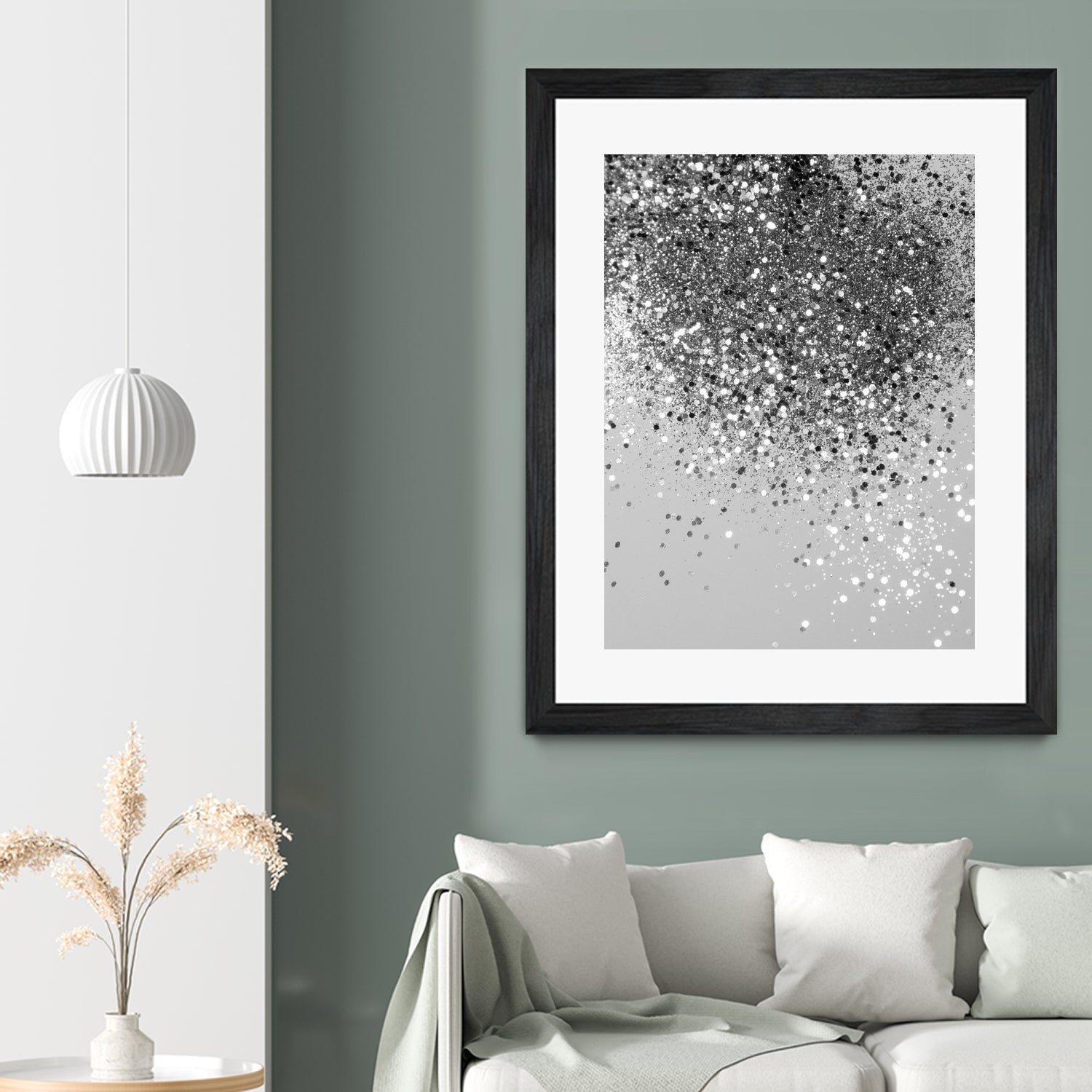 Soft Silver Gray Glitter #1 (Faux Glitter - Photography) by Anita & Bella Jantz on GIANT ART - gray photo illustration