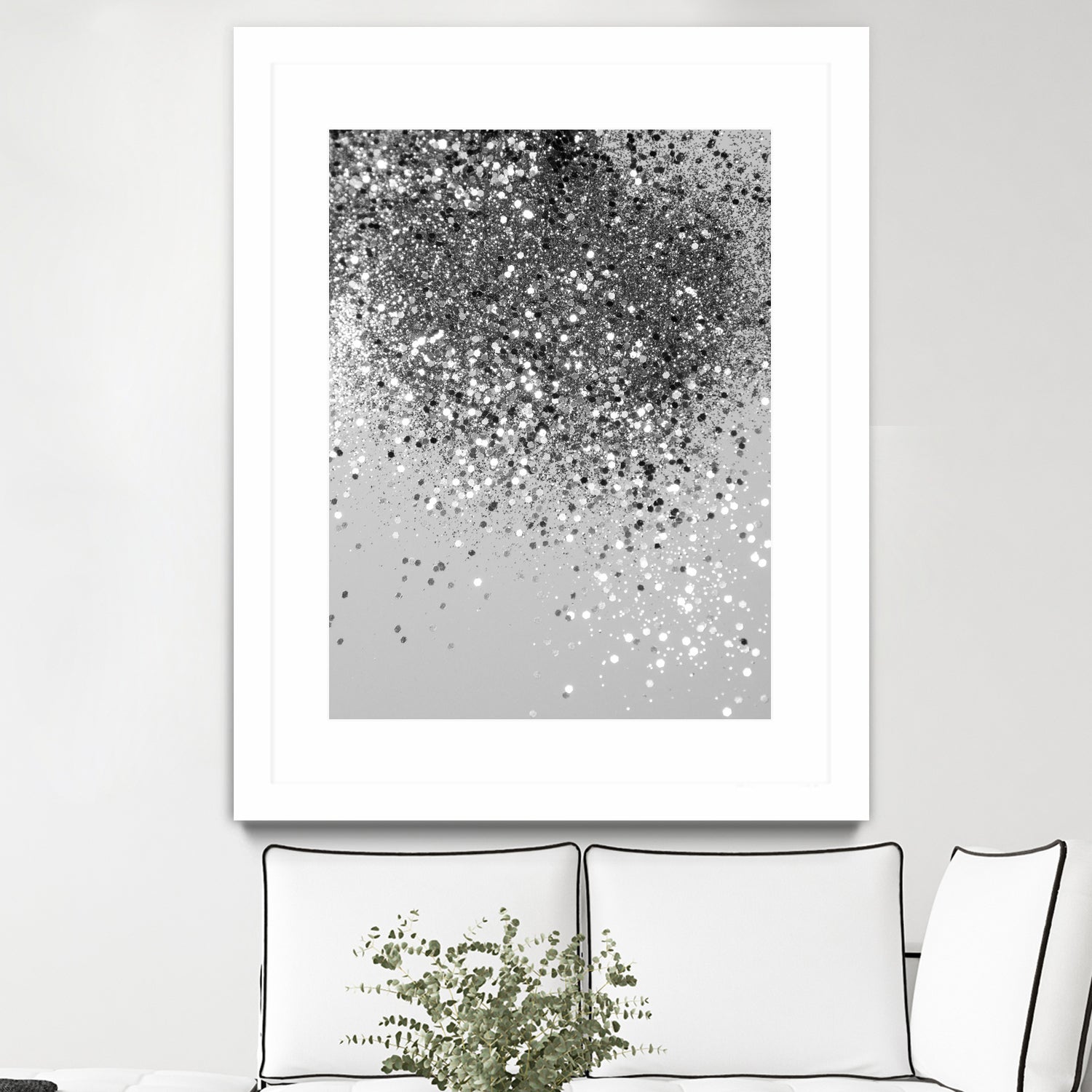 Soft Silver Gray Glitter #1 (Faux Glitter - Photography) by Anita & Bella Jantz on GIANT ART - gray photo illustration