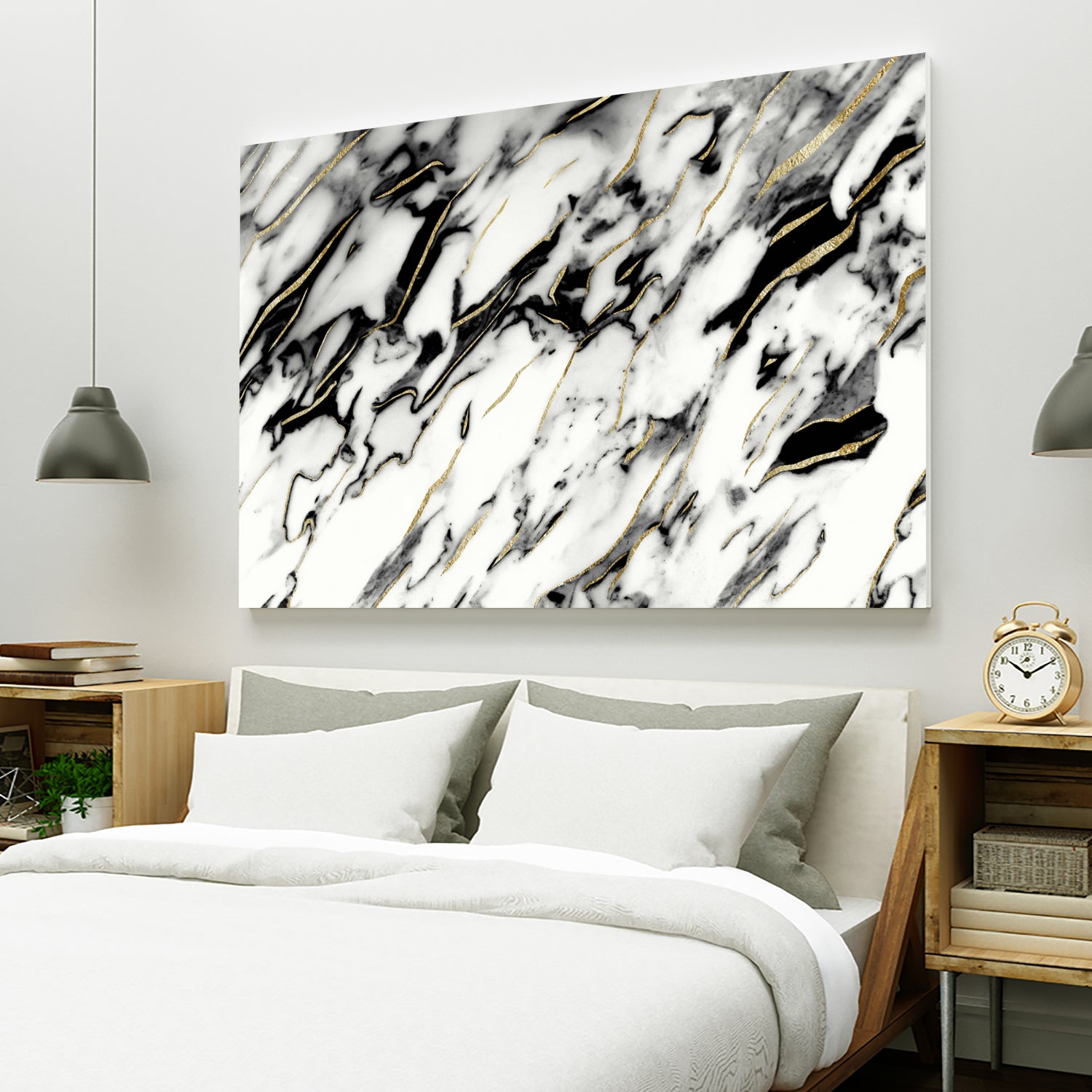 Classic White Marble Gold Foil Glam #1 #marble #decor #art by Anita & Bella Jantz on GIANT ART - white photo illustration