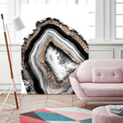 Agate Gold Glitter Glam #1 #gem #decor #art by Anita & Bella Jantz on GIANT ART - gray photo illustration