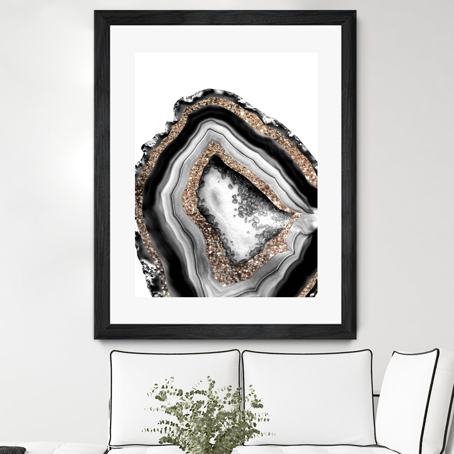 Agate Gold Glitter Glam #1 #gem #decor #art by Anita & Bella Jantz on GIANT ART - gray photo illustration