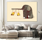 Elephant Swing by Budi Satria Kompoi on GIANT ART - digital painting