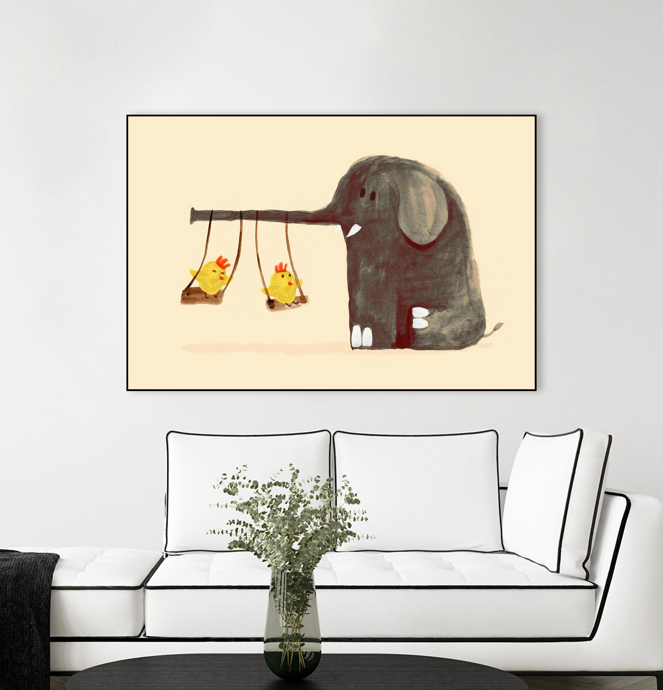 Elephant Swing by Budi Satria Kompoi on GIANT ART - digital painting