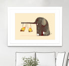 Elephant Swing by Budi Satria Kompoi on GIANT ART - digital painting