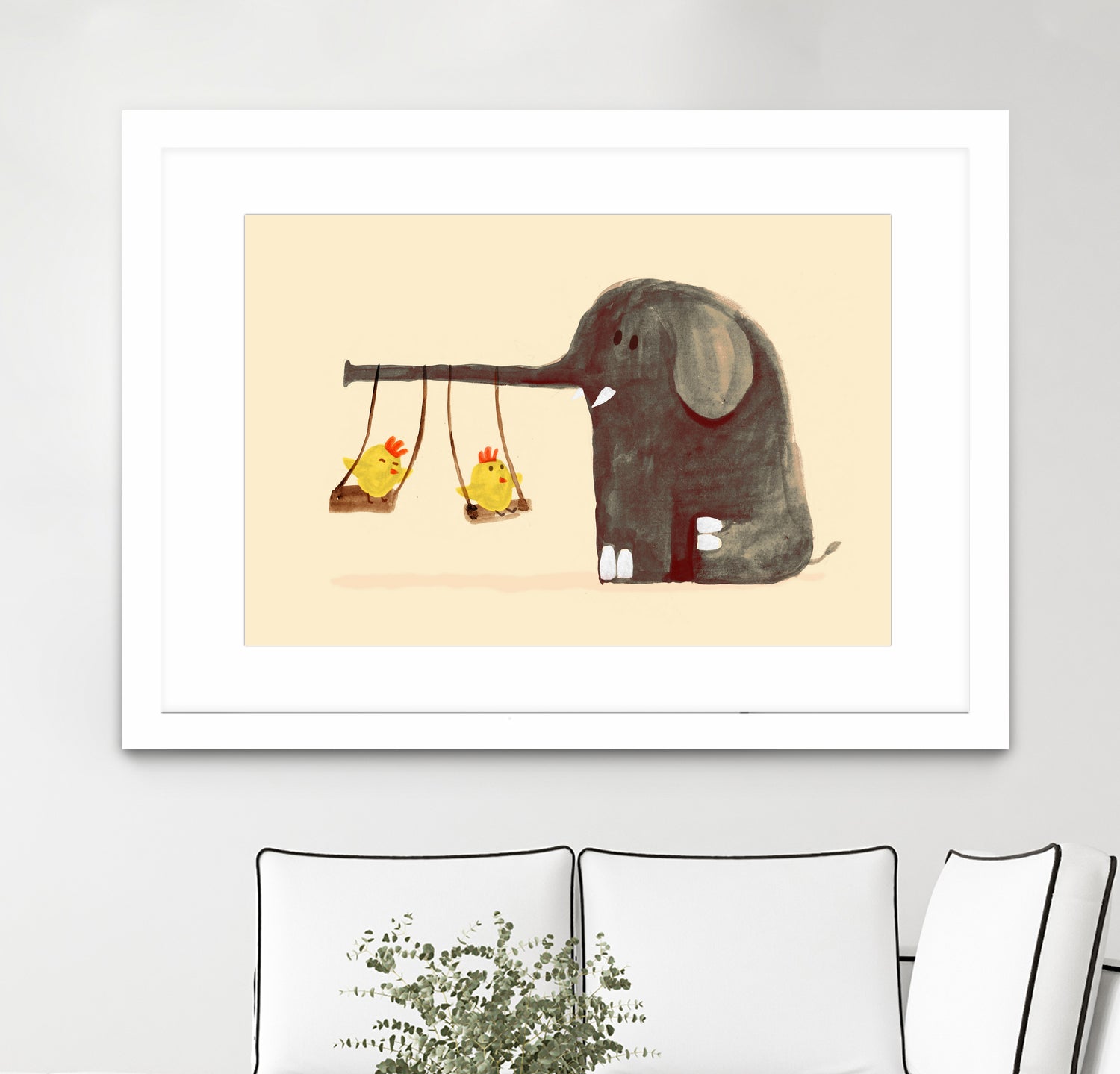 Elephant Swing by Budi Satria Kompoi on GIANT ART - digital painting