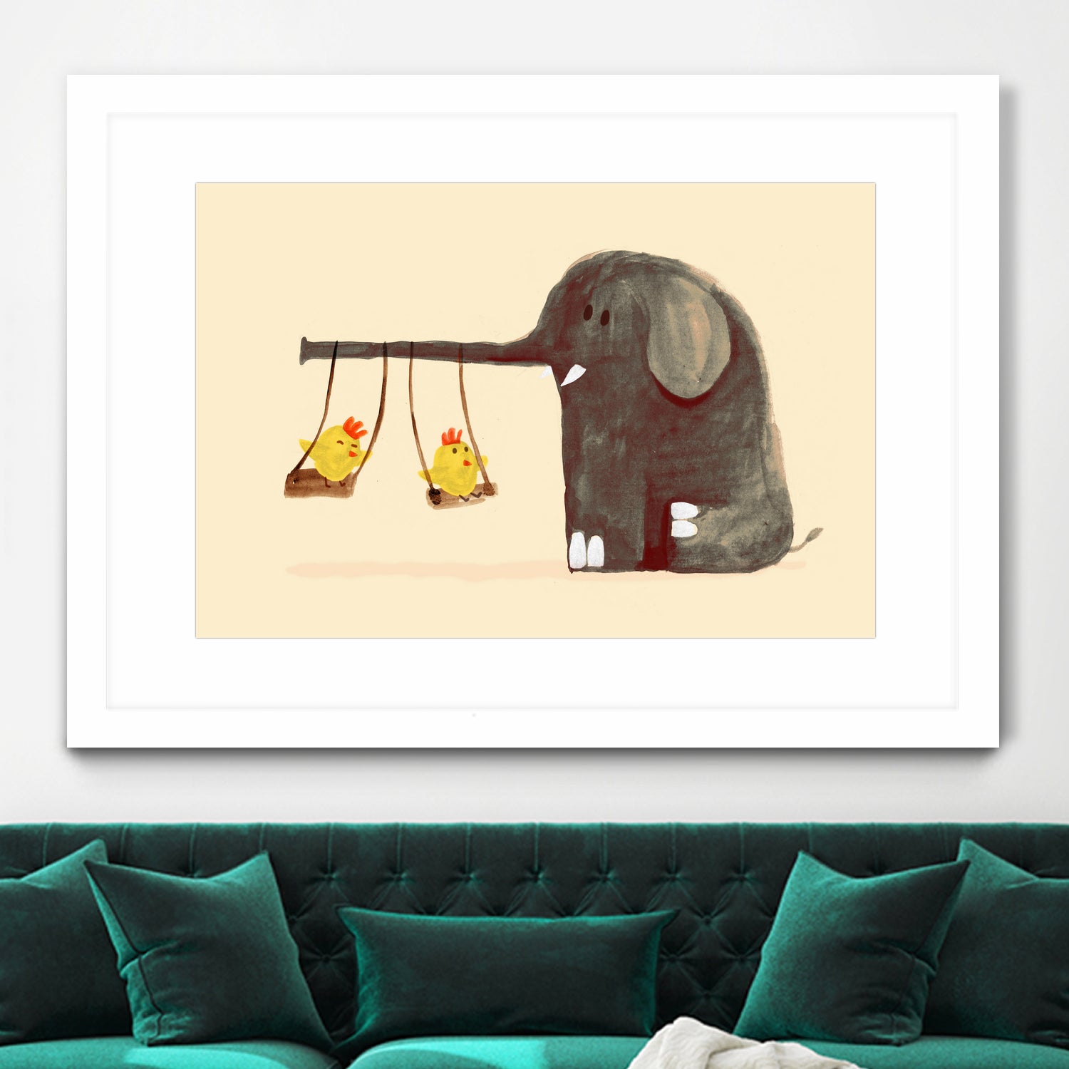 Elephant Swing by Budi Satria Kompoi on GIANT ART - digital painting