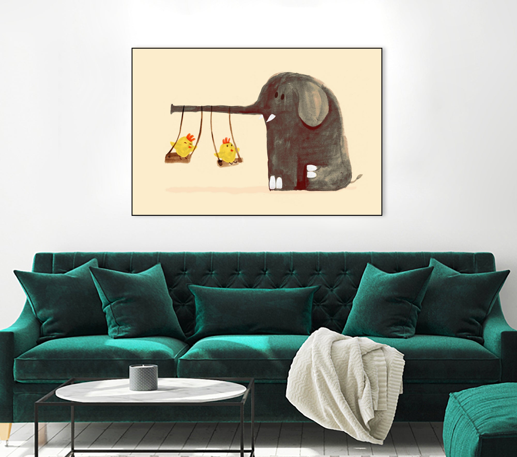 Elephant Swing by Budi Satria Kompoi on GIANT ART - digital painting